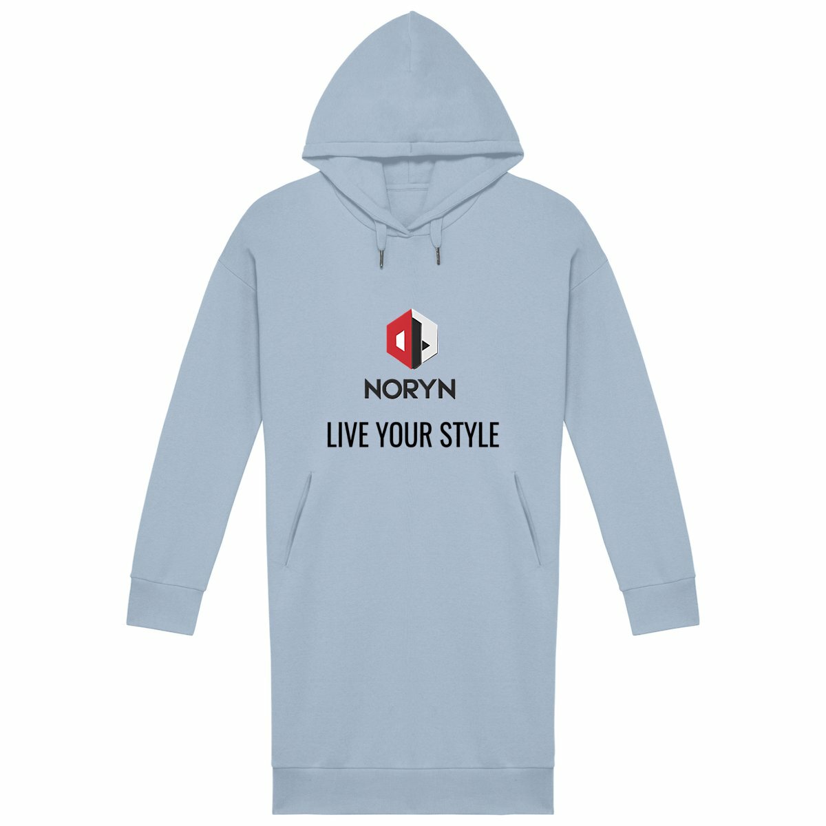 Robe Sweat Femme Confiance et Style - face_bleu