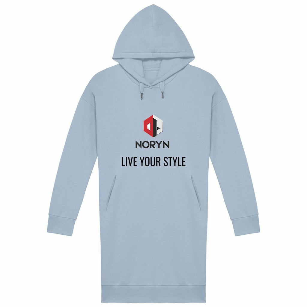 Robe Sweat Femme Confiance et Style - face_bleu